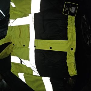 High-Visibility Yellow and Black Jacket